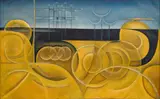 Libor Wagner, Port of Music, 1962, oil on canvas