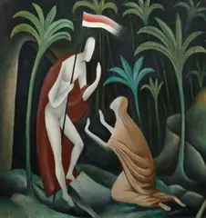 Jan Zrzavý, Noli Me Tangere, 1915–1918, oil on canvas laid down on a board