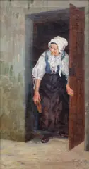 Gustáv Mallý, Old Woman, 1910, oil on canvas
