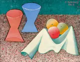 Jan Zrzavý, Still Life with Two Vases