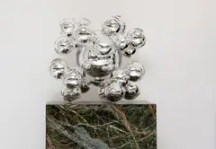 Rudolf Burda, Star of Jungle, 2024, hand-silvered crystal glass