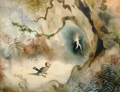 Jiří Trnka, A Midsummer Night's Dream, 1940s, watercolor on paper