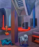 Jaroslav Róna, Museum, 2023, oil on canvas