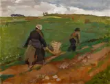 Rudolf Kremlička, In the Field, 1913, oil on canvas