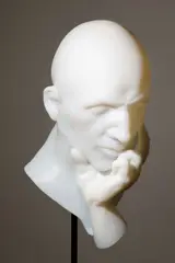 Martin Janecky, The Last Thinker, 2023, object (opaline glass hand sculpted using the technique of inside bubble sculpting)