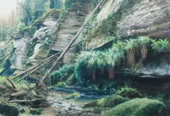 Adam Kašpar, Kamenice, 2024, oil on canvas