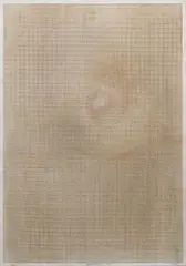 Rony Plesl, An Event in the Universe, 2024, charcoal on perforated paper