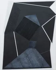 Karel Štědrý, Deep Haus n. 7,2, 2016, mixed media (acrylic, putty) on canvas