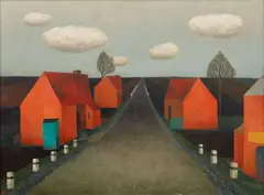 Vlastimil Beneš, Road, 1962, oil on canvas