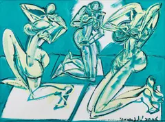 In the Harem I by Jiří Načeradský, 2006, oil on canvas, sold Nov 2024