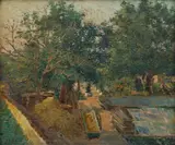 Miloš Jiránek, In Lumbe's Gardens, 1908, oil on canvas
