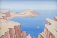 Jan Zrzavý, Sea Bay, 1930, oil on canvas