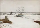 František Kaván, Winter Landscape with a Tree