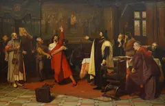 Václav Brožík, Charles IV and Cola di Rienzo, 1898, oil on canvas