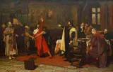 Václav Brožík, Charles IV and Cola di Rienzo