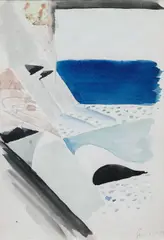 Josef Šíma, Composition II, 1921, mixed media (watercolor, pencil) on paper
