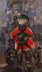 Josef Liesler, Girl with a Cat, 1964–1966, oil on canvas