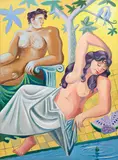 Milan Kunc, Romans, 1989, acrylic on canvas