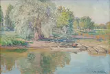 Vaclav Radimsky, Fisherman with a Rowing Boat