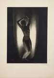 František Drtikol, Dancer, 1927, original period pigment print laid down on cardboard