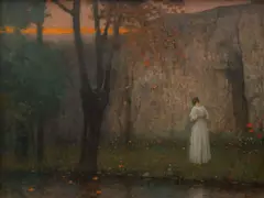 Jakub Schikaneder, Autumn Twilight, 1910, oil on canvas