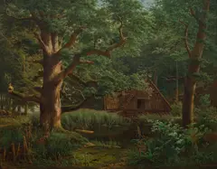Bedřich Havránek, At the Pool, 1875, oil on canvas
