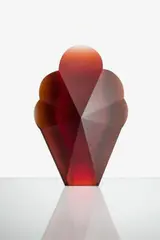 Rony Plesl, Geisha, 2022, object (molten crystal glass using the Vitrum Vivum technology)