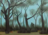 Vlastimil Beneš, Trees in the Park, 1969, oil on canvas