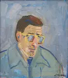 Jiří Rada, Portrait of Josef Jíra, 1956, oil on canvas