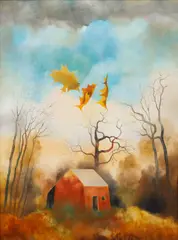 Ota Janeček, Autumn I, 1977, oil on canvas