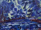 Václav Špála, Rapids on the Orlice River, 1928, oil on canvas