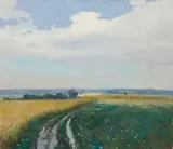 Josef Ullmann, Spring Landscape, after 1900, oil on canvas