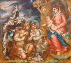 Antonín Procházka, Adoration of the Magi, 1942, oil on canvas