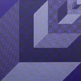 Victor Vasarely, Cago, 1973, acrylic on canvas