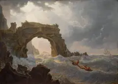 Josef Rebell, Arco di Miseno, 1824, oil on canvas