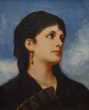 Gabriel von Max, Girl with Pearls, 1890s, oil on canvas