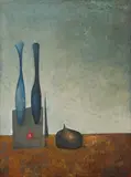 Josef Lehoučka, Stretched Still Life, 1968, oil on canvas