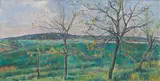 Václav Rabas, Sprouting Nut Trees, 1954, oil on canvas