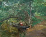 Oldřich Blažíček, On a Boat