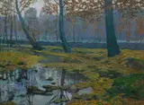 Antonín Hudeček, The Okoř Stream in Autumn, 1903–1905, oil on canvas