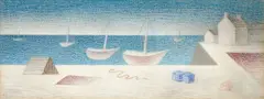 Jan Zrzavý, Camaret, 1950, pastel on cardboard