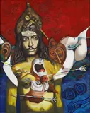 Josef Liesler, Sebastian (Dalí), 1973–1974, oil on canvas