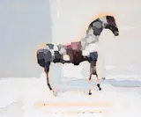 Anna Neborová, Little Horse, 2025, oil on canvas