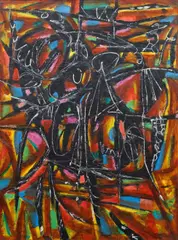 Jan Kotik, No Title, 1958, oil on canvas