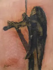 Frantisek Tichy, Paganini, 1945, gouache on paper