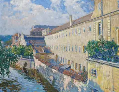 Ota Bubeníček, At the Knights of the Cross Monastery, 1909, oil on cardboard
