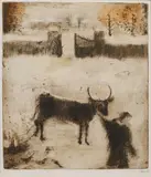Bohuslav Reynek, Yard in Winter II