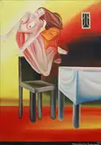 Eva Švankmajerová, Family Happiness, 1978, oil on canvas