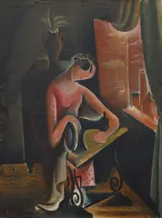 Antonín Pelc, Sewer, circa 1923, oil on canvas