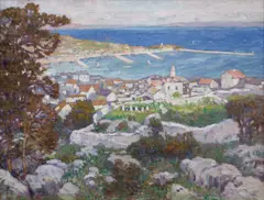 Ota Bubeníček, Port, 1914, oil on canvas